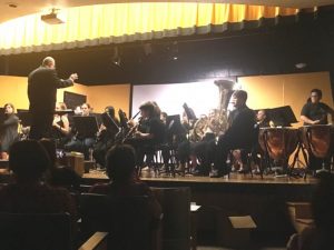 Members of the DeKalb Middle School Band entertained during the annual Spring Concert held Tuesday night under the direction of Director Tracy Luna at the Ina Ruth Bess Auditorium at the high school.