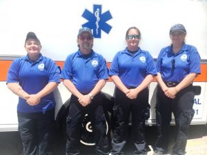 Celebrating EMS Week: DeKalb EMS “A” Shift Tuesday: Jamie Vernon-EMT-PCC, Tony Williams-EMT-P, Rebecca Partridge-AEMT, and Donna Melton-AEMT