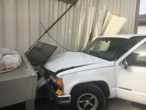 Truck Crashes into Gino’s Barbeque Building