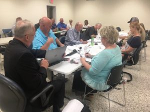 County Commission to Consider Raising Property Tax Rate by 29 Cents on June 24. Picture shows Budget Committee Meeting Last Wednesday.