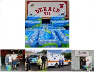 Order of the Eastern Star Makes Donation of Water to First Responders