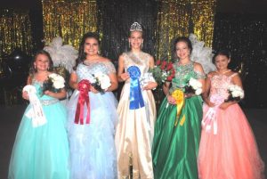 DeKalb Fair Miss Sweetheart: Averie Nicole McMinn-3rd Runner-up, Bailey Elizabeth Kidd-1st Runner-up, Keara McKinsey Milligan-Miss Sweetheart, Madison Brooke Dawson-2nd Runner-up, and Danica Hope Collier-4th Runner-up