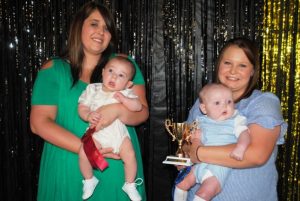 Boys (Birth to 3 months): Winner: Samuel Keith Griffin, 3 month old son of Luke and Casey Griffin of Alexandria (right); Runner-up: John Wayne Leftwich, III, 3 month old son of Caroline and John Leftwich of Smithville (left)