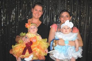 *Girls (4-6 months) Winner: Lillian Juniper Rain Wagner, 6 month old daughter of Jeremy and Savannah Wagner of Smithville (right) Runner-up: Jahlia Nicole Cantrell, 5 month old daughter of Joseph and Victoria Cantrell of Smithville (left)