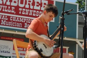 Beginner Five String Banjo: First Place- Gideon Shepherd of Henry, Tennessee