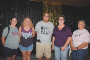 $500 cash winners at the Fair Saturday night: Stephanie Driver of DeKalb County, Wanda Barrett of Murfreesboro, Jerry Wayne Johnson of Liberty, Rhonda Bass of Alexandria, and Debra Robinson of Smithville.