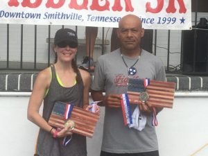TOP MALE MASTERS (Age 40 and older): 46 year Fidel Balderas at 18:49 seconds. TOP FEMALE MASTERS (Age 40 and older): 45 year old Tracy Watson at 23:50 seconds