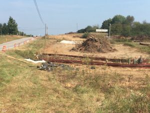 Much of the clearing work currently being done by Jones Brothers Contractors LLC on Highway 56 is between Seven Springs Road in DeKalb County to the Green Hill Community in Warren County.