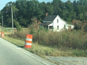 Vacant house shown here is located in the Highway 56 right of way and will be removed in preparation for road construction