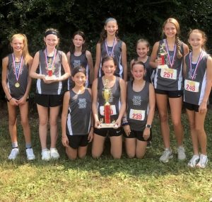 DeKalb Middle Girls Cross Country Wins at Warrior Invitational