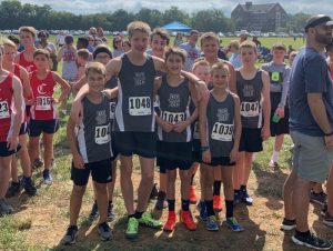 DMS Cross Country boys team