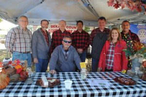 2019 Habitat Chili Cook-Off and Bake Sale: The Golden Spoon Award went to “The Courthouse Gang” from the DeKalb County Officials, who raised an additional $180.00 for Habitat in cash donations at their booth. The gang also took 3rd place for best chili- Assessor of Property Shannon Cantrell, Road Supervisor Danny Hale, County Mayor Tim Stribling, Register of Deeds Jeff McMillen, County Clerk James L. (Jimmy) Poss, Trustee Sean Driver, Circuit Court Clerk Susan Martin, and Sheriff Patrick Ray