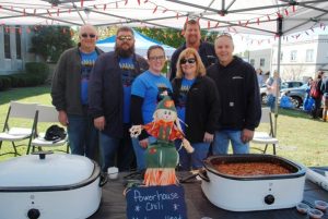 2019 Habitat Chili Cook-Off and Bake Sale: “Power House Chili” from Smithville Electric System placed 2nd for Best Chili and 2nd for Best Decorated Booth-Richie Knowles, Jeremy Ashburn, Megan Nixon, Amy Martin, Eddie Rowland, and Kevin Martin. Not pictured- Vickie Snow and Beth Vandergriff