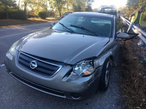 Three people were involved in a two car crash this morning (Monday) on Highway 56 south in the Shiney Rock community. This 2005 Nissan Altima was driven by 65 year old James Einfeldt of Dowelltown