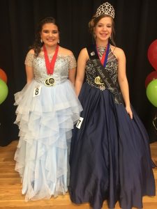 The 2019 Autumn Sweetheart is Madison Brooke Dawson (right). Bailey Elizabeth Kidd (left) was 1st runner-up