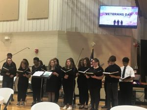 DCHS Chorus performs at Veterans Day program