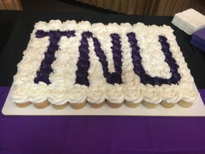 Outstanding DCHS senior softball outfielder Megan Walker signed a letter of intent with Trevecca Nazarene University Friday to play collegiate ball after she graduates here. She was joined at the signing by her family, coaches, and Tigerette teammates and afterwards they were served TNU cupcakes