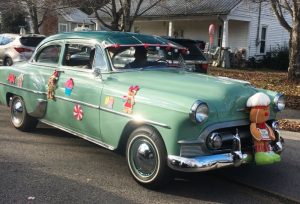 Liberty Christmas Parade: First Place Classic car went to Jeff and Ellen Herrin