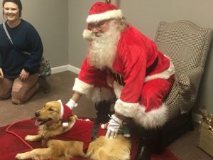 DeKalb Animal Shelter Pet Photos with Santa during Christmas on the Square