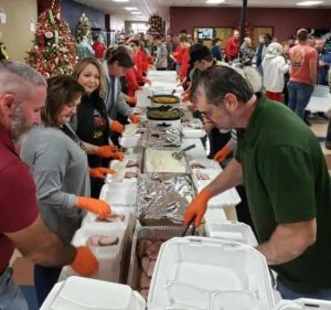 DeKalb Emergency Services Association Volunteers prepared and delivered 642 food trays on Christmas Eve