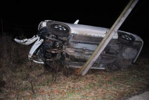 A Smithville man was airlifted after a one car crash Tuesday night on Big Rock Road.