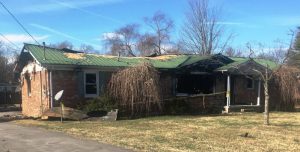 A fire Thursday night gutted a home at 413 Charity Lane.