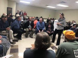 Tecia Pryor addresses attendees at Fridays Disabilities Public Forum