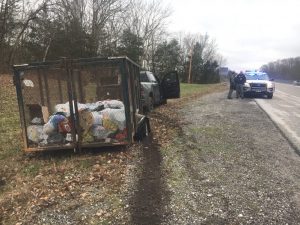 Truck stopped near Hurricane Bridge after a pursuit from White County through Smithville and then onto Cookeville Highway to the bridge. Spike strips were put down to help disable the truck