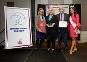 Lisa Cripps of DeKalb County was honored in February during the 12th Annual Governor’s Volunteer Stars Awards ceremony at the Franklin Marriott Cool Springs in Franklin. She is pictured here with State Representative Terri Lynn Weaver, Van Hilleary, representing Congressman John Rose, and Miss Tennessee Volunteer 2019, Kerri Arnold.