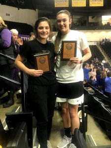 Two Lady Tigers were named to the All District 8AA Tournament Team this week. Mya Ruch and Kadee Ferrell received the honor.