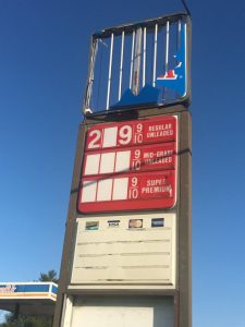 High winds from a powerful storm early Sunday morning caused some structure damage and power outages for several hours in DeKalb County. Picture here shows damage to a portion of Mystick Market’s sign on Highway 56 South.