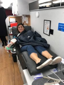 In addition to many repeat donors, new donors gave the gift of life for the first time during the most recent Neighbors Helping Neighbors Blood Assurance Drive Monday, March 23 including husband and wife Jimmy and Anita Puckett (pictured here)