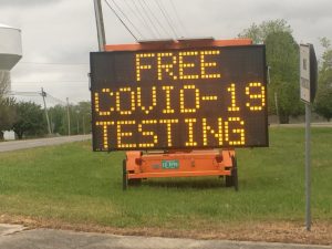 The DeKalb County Health Department offers FREE COVID-19 drive through assessments at the DeKalb County Health Department, 254 Tiger Drive, Smithville,