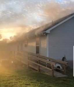 A fire Tuesday evening caused extensive damage to a Smithville home. The Smithville Volunteer Fire Department was summoned to the residence of Brenda Robinson at 511 Green Meadow Drive.(Carsyn Beshearse Photo)