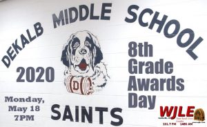 DeKalb Middle School 8th Grade Awards Day Ceremony to be Broadcast on WJLE and DTC3