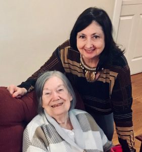 Dot Tittsworth (seated) and Susan Hinton