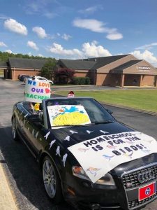 Northside Elementary Hosts Student Awards Parade Celebration last week. Students also honored the NES teachers by decorating their cars and sending messages to them. One student per grade level was awarded prizes for car decorations sponsored by the NES PTO. The 3rd Grade winner was Lillie Williams (Homeschool is for the Birds)