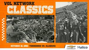 WJLE to Present Rebroadcast of the 1982 Tennessee- Alabama Football Game Saturday, June 27