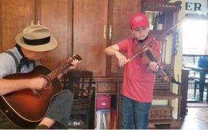 The 2020 Virtual Jamboree Beginner Fiddling Title goes to Noah Goebel of Elkton, Kentucky and he gets the James G. “Bobo” Driver National Award for Country Musician Beginners