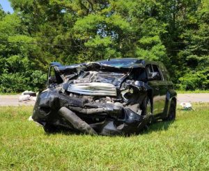 A Smithville man lost his life in a two vehicle crash Tuesday on Highway 70 east. Dead is 32 year old Brandon Hutchings. According to Trooper Jonathan Burke of the Tennessee Highway Patrol, Hutchings was traveling west on Highway 70 in this 2008 Chevy HHR when he crossed into the path of an eastbound 2004 Ford Ranger driven by 28 year old Lauren Pavone of Smithville (Photo by Jim Beshearse)