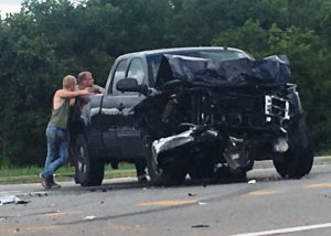 The Tennessee Highway Patrol investigated a three vehicle crash Saturday at the intersection of Highway 70 & 96 in Liberty but no one was injured. 36 year old Ty Garber of Lascassas was behind the wheel of this 2010 GMC Sierra