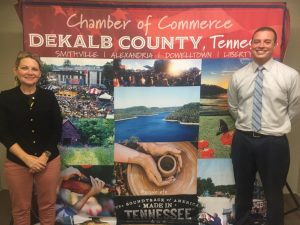 NHC and the Webb House Announce Public Visitation Reopening Plans. Pictured: Lora Webb, Administrator of the Webb House Retirement Center and Ryan Vaden, Administrator of NHC Health Care Center in Smithville