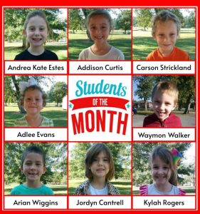 Smithville Elementary School has announced the Students of the Month for September.