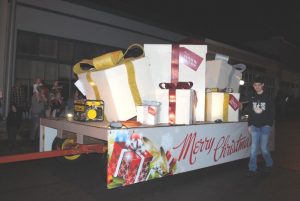 Wilson Bank & Trust won 1st place in float competition at Alexandria Christmas Parade