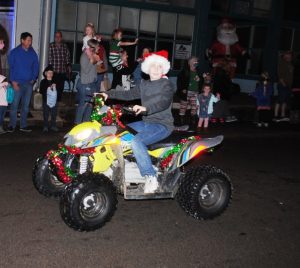 Levi Reynolds wins 1st place for best ATV entry in Alexandria Christmas Parade