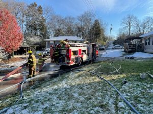 The Alexandria Fire Department responded to a vacant house fire at around 7 a.m. Tuesday morning on Shady Lane
