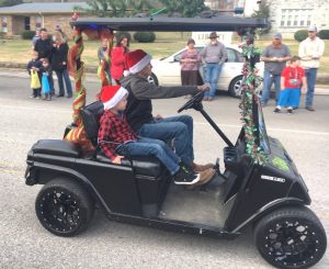 Brayden and Kye Carter take 2nd place in kids category during Sunday's Liberty Christmas Parade