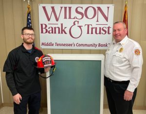 Longtime DeKalb County Firefighter Matt Adcock (left) has been promoted to the rank of Lieutenant.