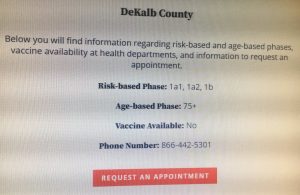 Area county health departments currently dealing with limited supply or no vaccine for COVID-19