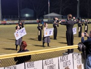 Senior James Tramel was the leader of the band this marching season, but the 17-year-old student didn’t get to perform drum major duties in the typical halftime marching show. He did direct the band in the stands at home football games and in the Christmas parades.